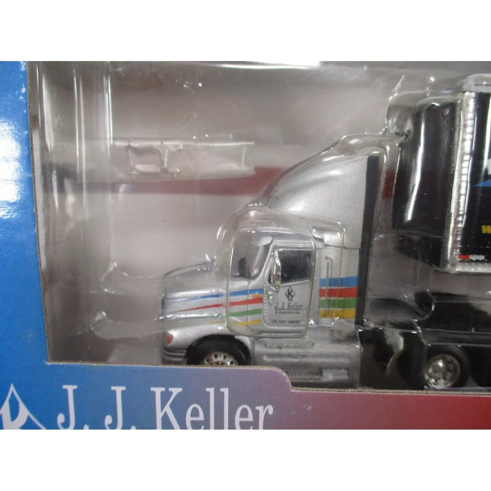 DCP J.J. Keller International 9100i With Twin 28' Wabash Pup Trailers 1:64 Scale